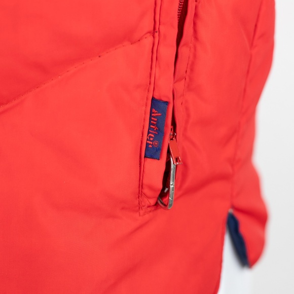 Vintage 70s Antler Rainbow Stripe Down Puffer Vest Size M - Picture 6 of 16